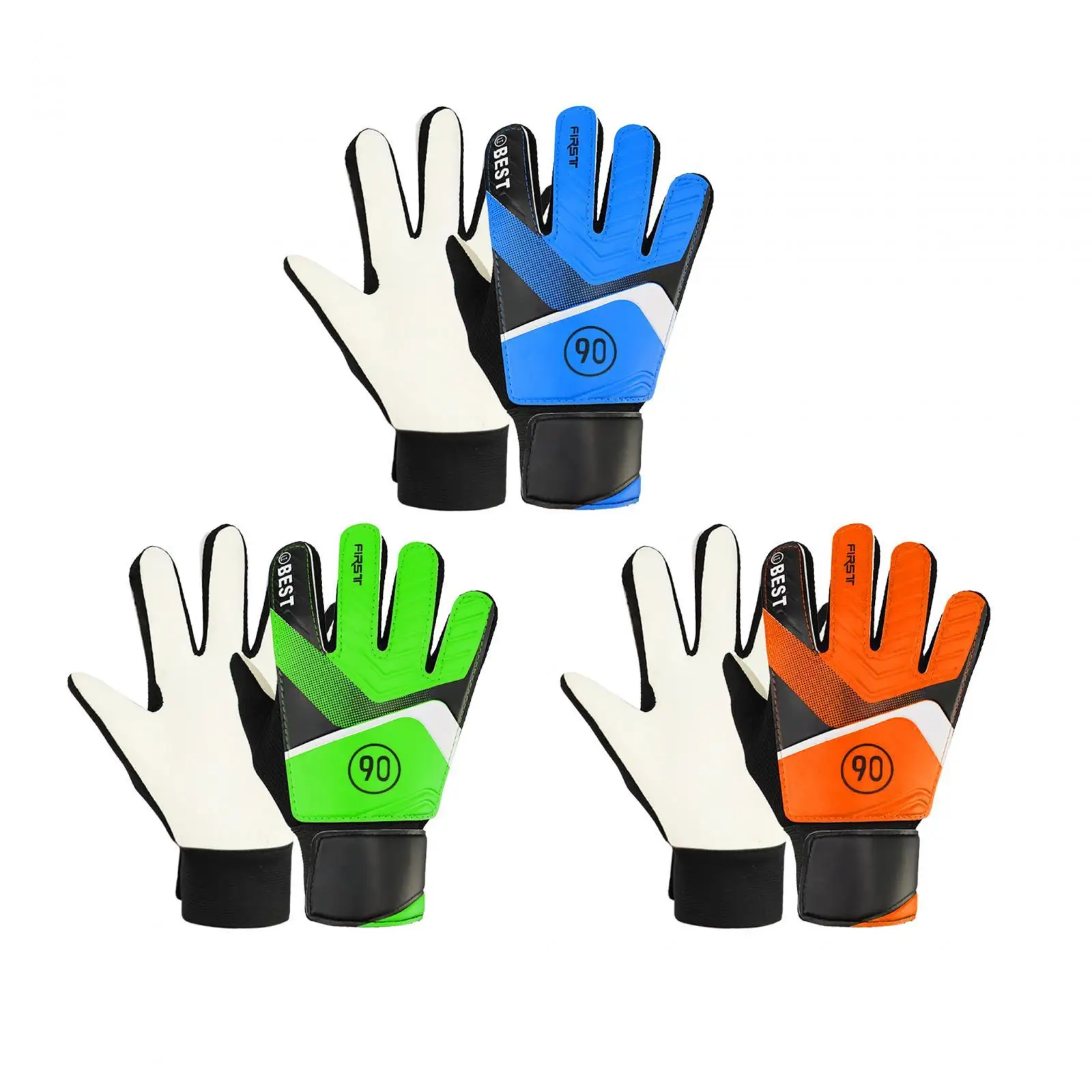 Goalkeeper Gloves for Kids with Strong Grips Latex Finger Protection Soccer Gloves Goalie Gloves Football Gloves for Boys Girls