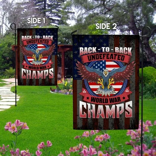 Back to Back Undefeated World War Champs Decorative Flag Graden Flag XXH LLP LLX uui