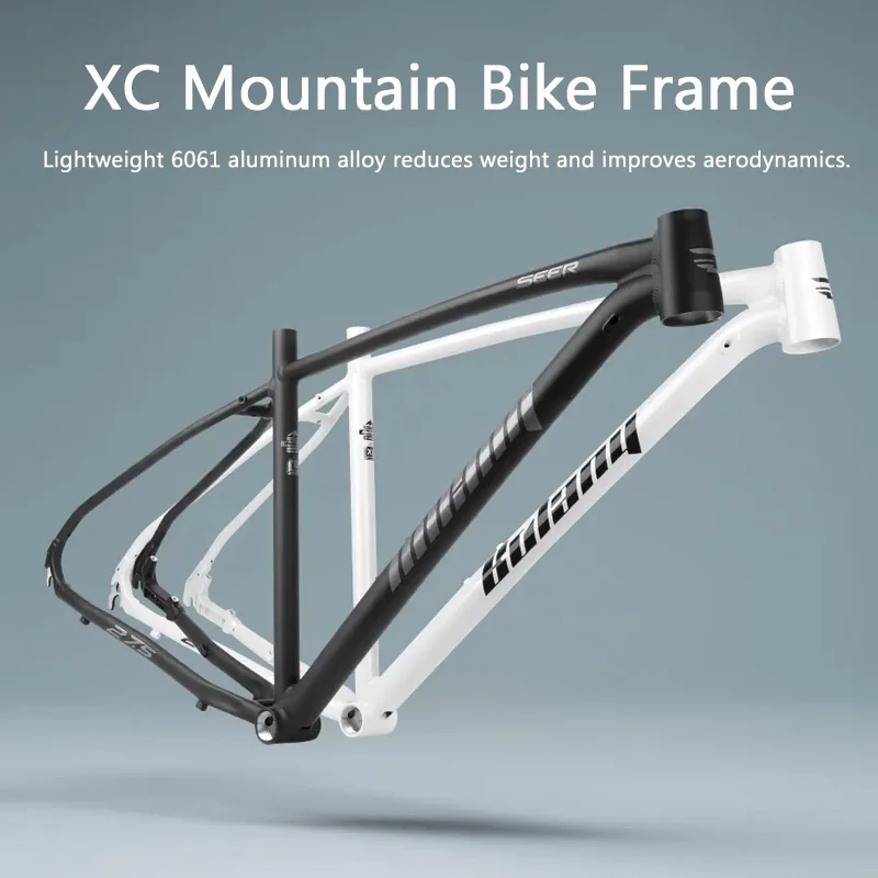 

BOLANY Mountain Bike Frame 27.5x17/18/20" 10x135mm Quick Release Disc Brake Aluminum Alloy XC Mountain Bike Bicycle Components