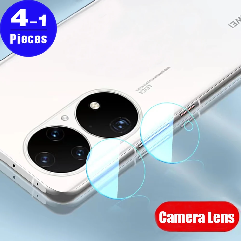 1-4Pcs HD For Huawei P60 pro Art P50 Pocket P50E Camera Lens P40 P30 lite 5G soft Glass protective screen protector Camera Film