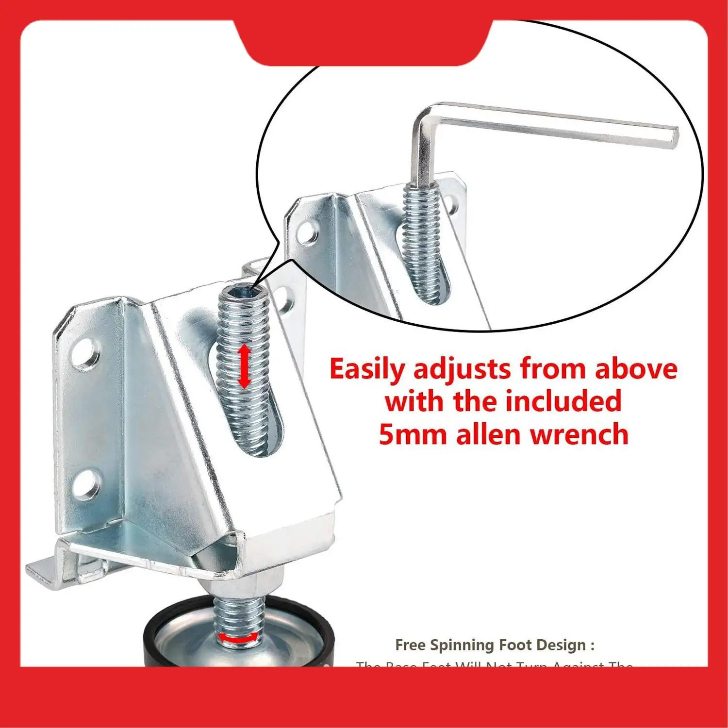 

Leveling Feet Heavy Duty Furniture Levelers Adjustable Table Leg Leveler With Lock Nuts For Furniture,Table, Cabinets, Workbench