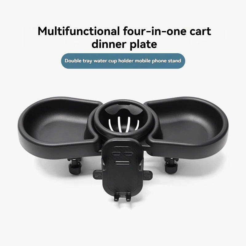 Universal Stroller Tray with Adjustable Meal Holder - Durable Foldable Food Tray for Baby Umbrella/Travel Stroller