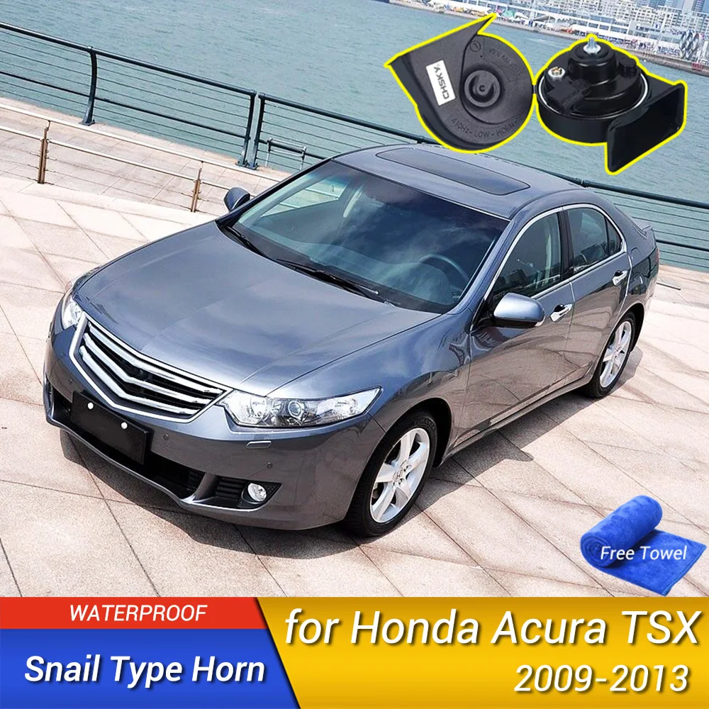 For Honda Acura TSX/Accord 2009-2013 Car Snail Horn Speakers Tweeter High Bass Waterproof Whistle Accessories