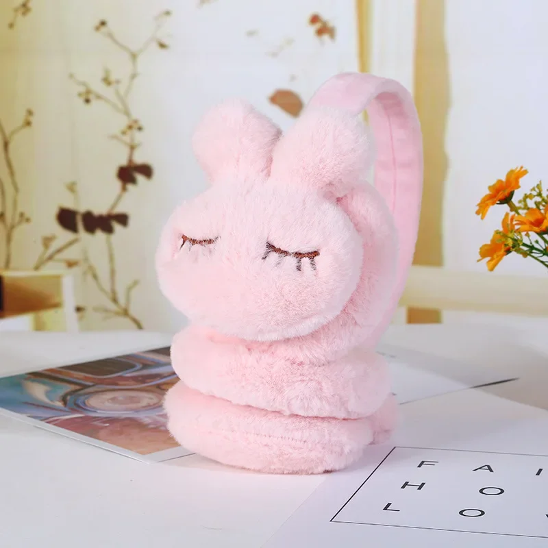 New Cute Winter Warm Earmuff For Girls And Boys Plush Warm Rabbit Earcap Children Lovely Winter Earmuffs Ear Cover Earwarmers