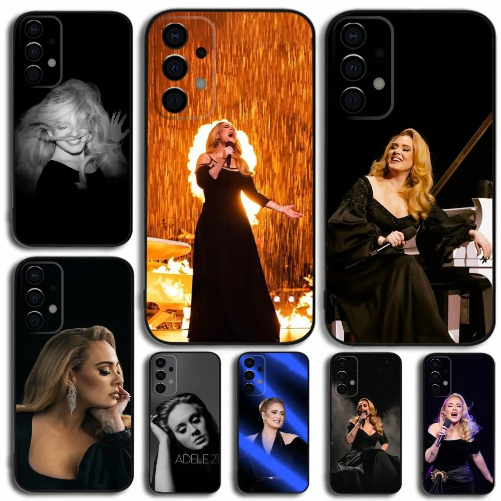 Singer A-Adele Phone Case For Samsung Galaxy A13,A21s,A22,A31,A32,A52,A53,A71,A80,A91 Soft Black Cover