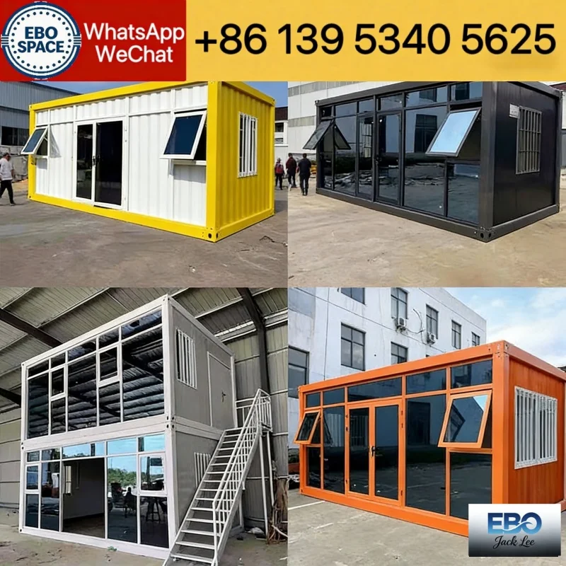 Quick build 30ft modular prefab foldable container villa outdoor cabin waterproof fast install kitchen bathroom
