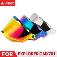 LS2 MX701 EXPLORER C Motocross Detachable Rally Off-road Motorcyle Helmet Original Replacement Visors Extra Shield Lens