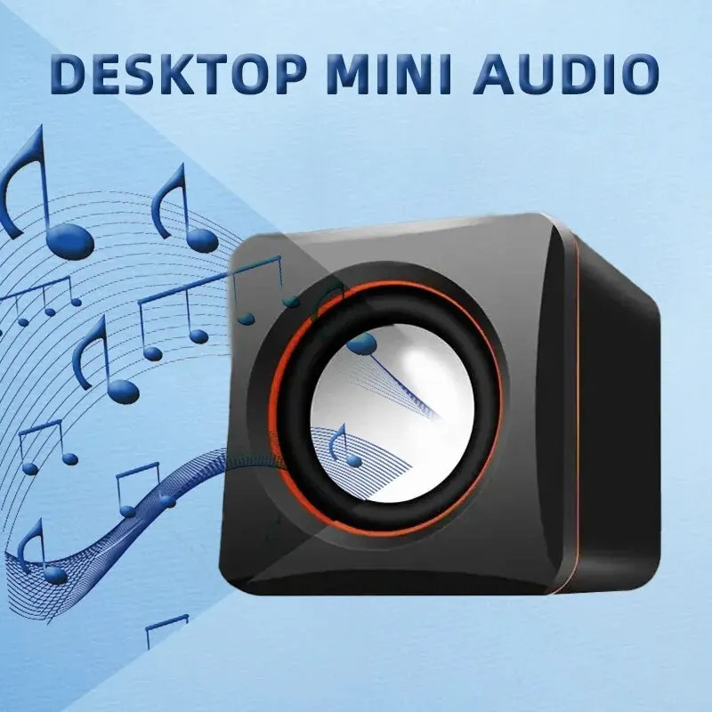 Mini Computer Audio Mini Notebook Desktop Portable Laptop Speaker Multimedia Small USB Wired Loudspeaker Notebook 3.5 Jack