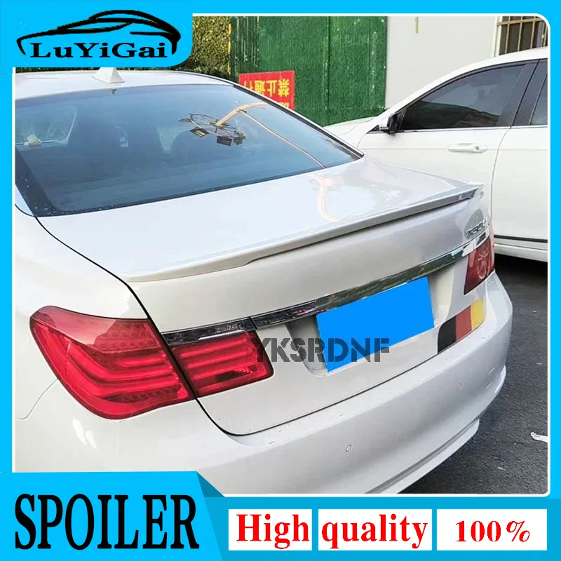 

Для 2008-2014 BMW 7 Series F01 F02 740i 750i ABS Материал черный Карбон Задняя Крышка багажника автомобильное крыло Ducktail Lip спойлер, аксессуары