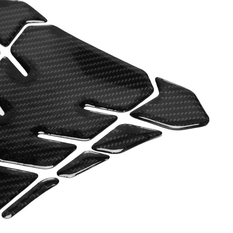 3D Fish Bone Carbon Fiber Sticker Fuel Tank Cap Decal For YAMAHA MT07 R1 R6