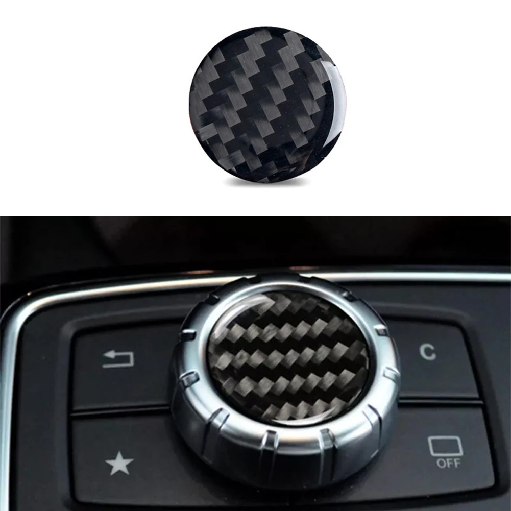 

Central Control Knob Stickers For Benz GLE GLS 16-19 Carbon Fiber Decorative Sticker Auto Interior Decals 3*3*3cm