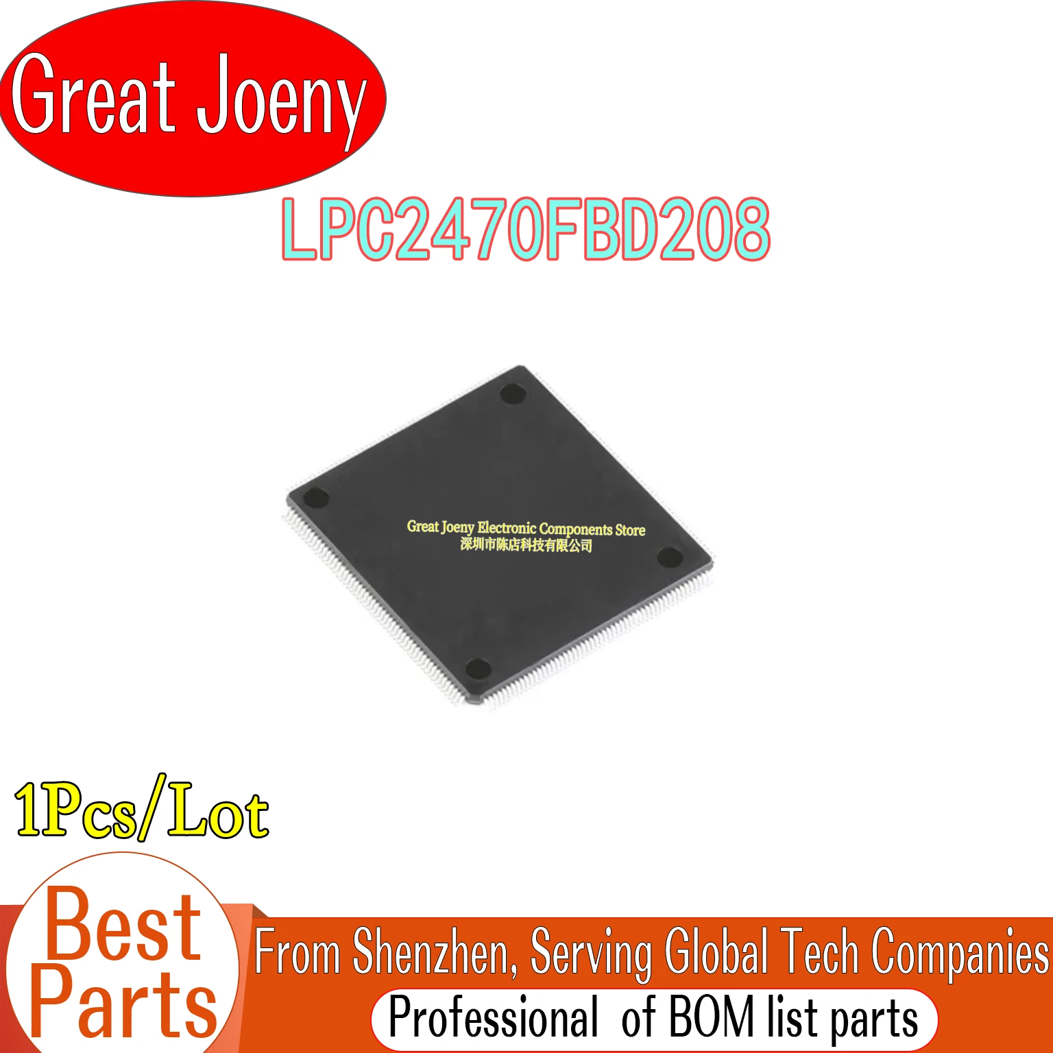 

100% New Original LPC2470FBD208 IC MCU Chipset LQFP-208