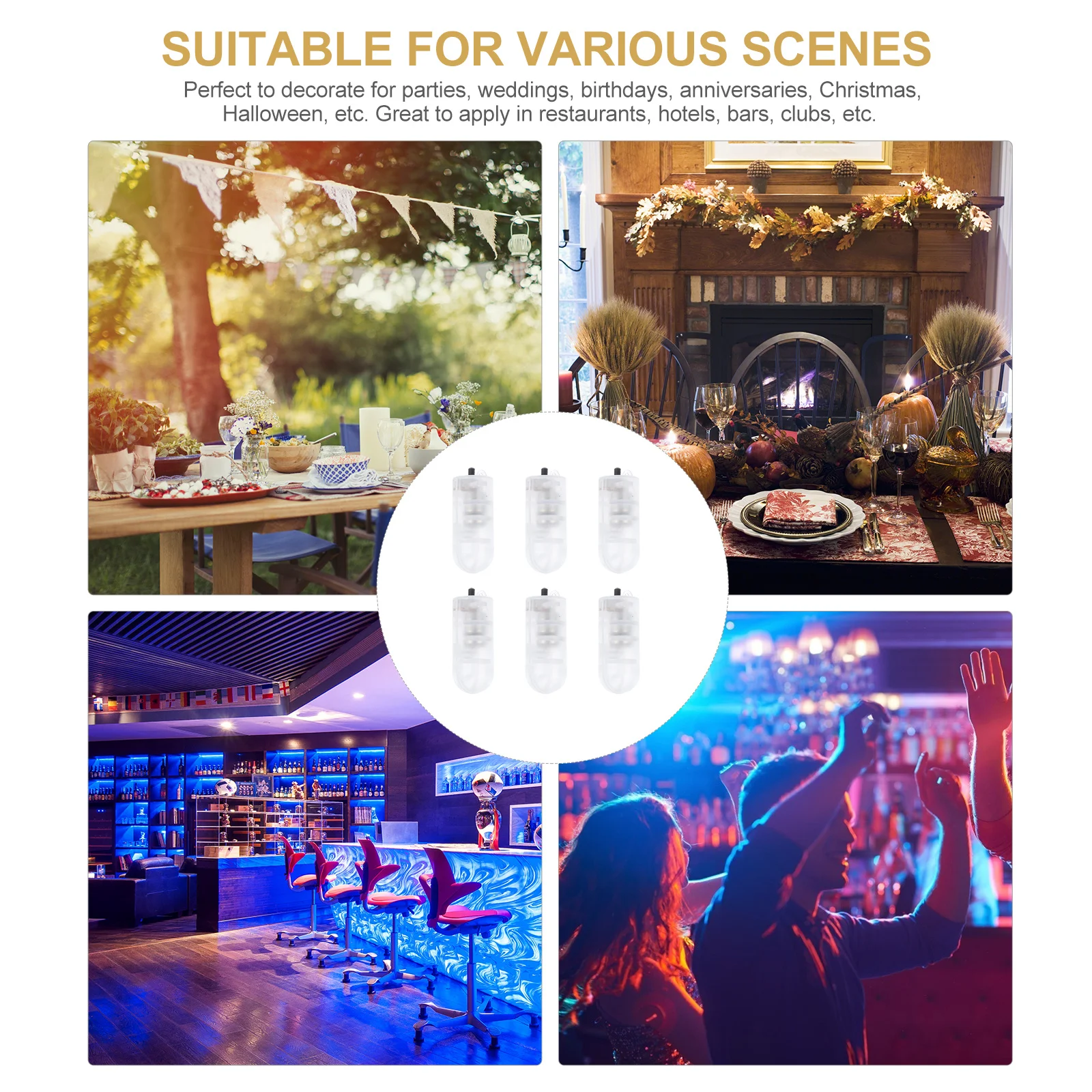 

30Pcs LED Balloon Lights Mini Bulbs Powered Creative Luminous Lamps for Party Wedding Birthday Christmas Decor