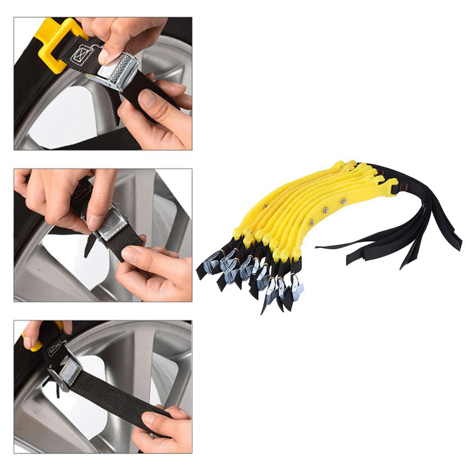 185‑225mm Tire Anti Skid Belt Snow Car Security Tyre Chains  for Car Truck SUV Anti Skid Tire Chain Tire Chain