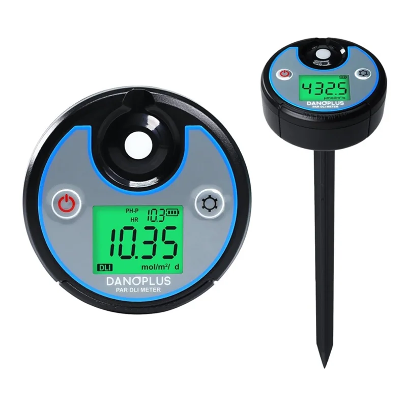 ABZV-Digital PAR DLI PPFD Meter 2-In-1 Datalogger Light Tester 400-700Nm Photosynthetic IP65 Waterproof For Greenhouse Gardening