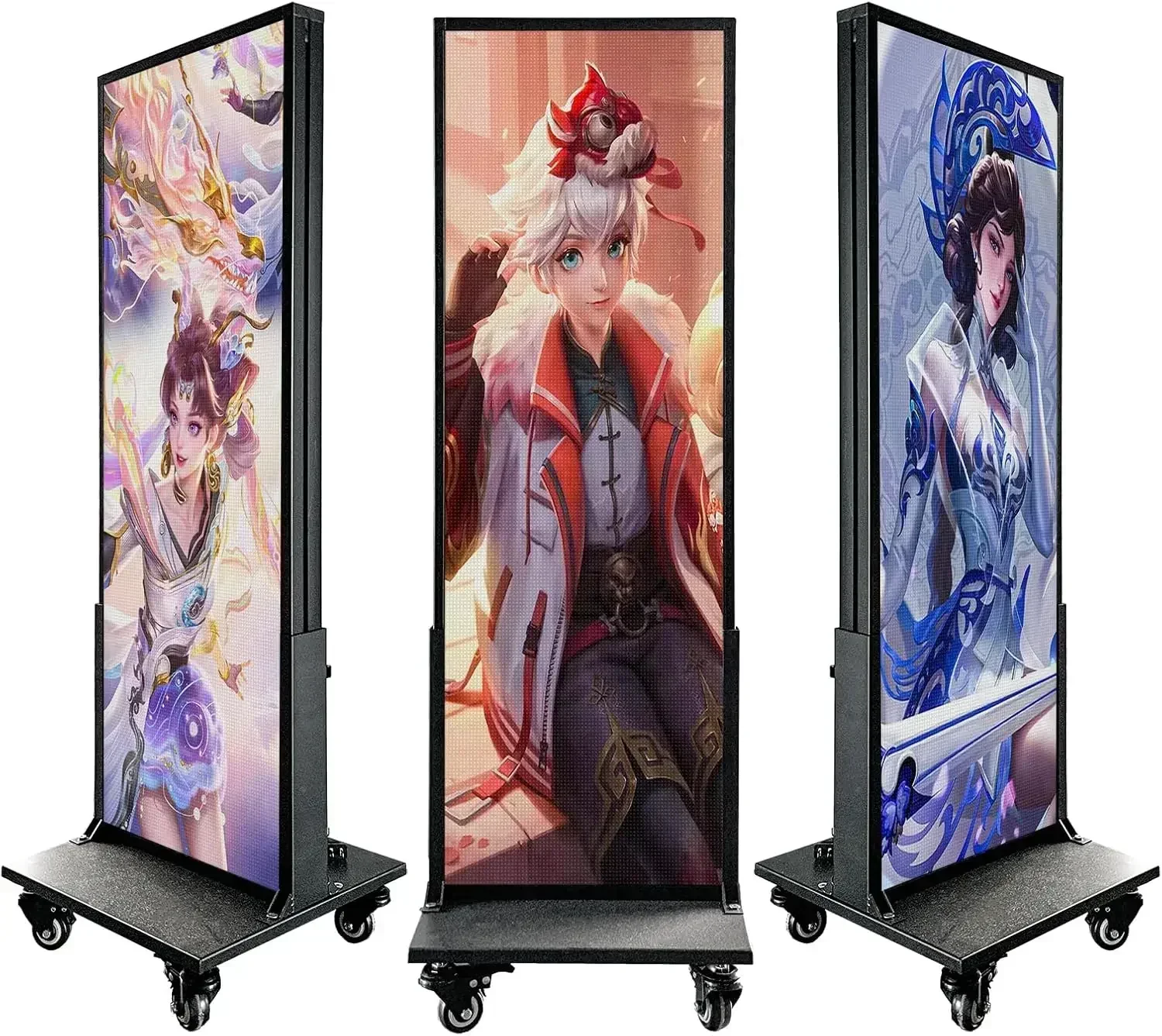 

BOTAI HD Vertical Movable Poster Screen WiFi Programmable LED Advertising Sign 39"x14" Full Color LED Screen