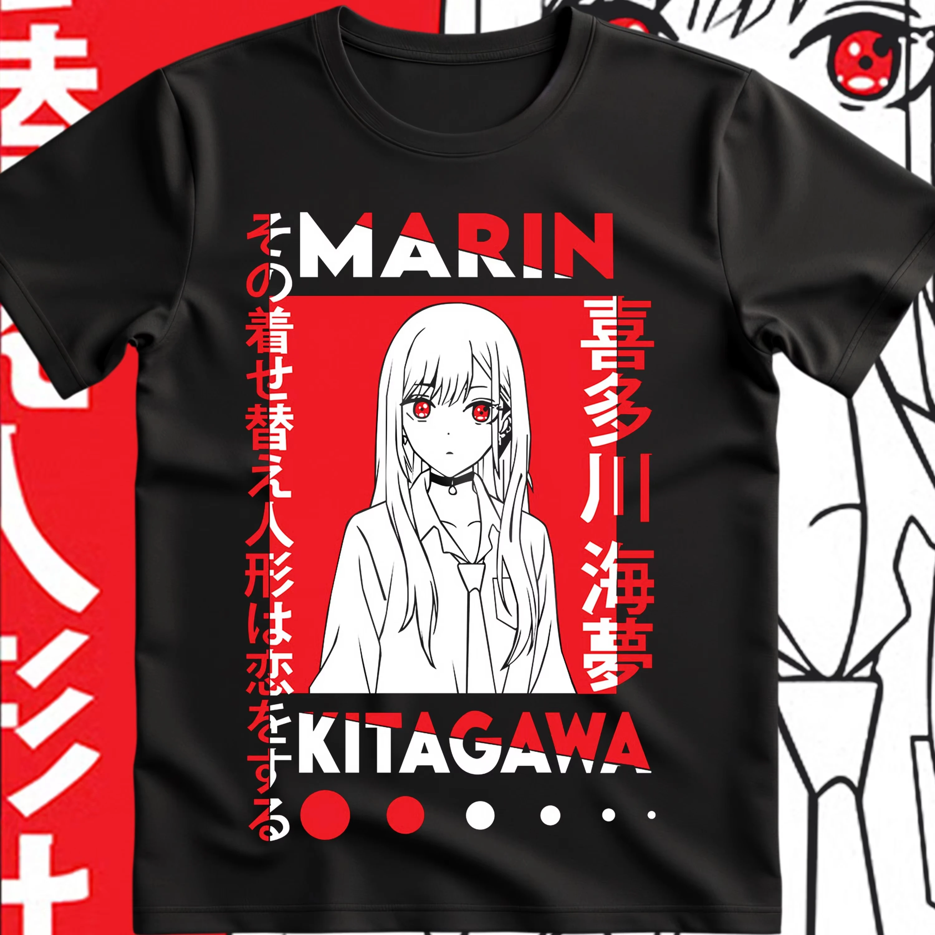Camiseta Marin Kitagawa My Dress Up Dear, Presente para Entusiastas de Anime, para Homens e Mulheres, Verão, Algodão, Solta, Moda, Manga Curta