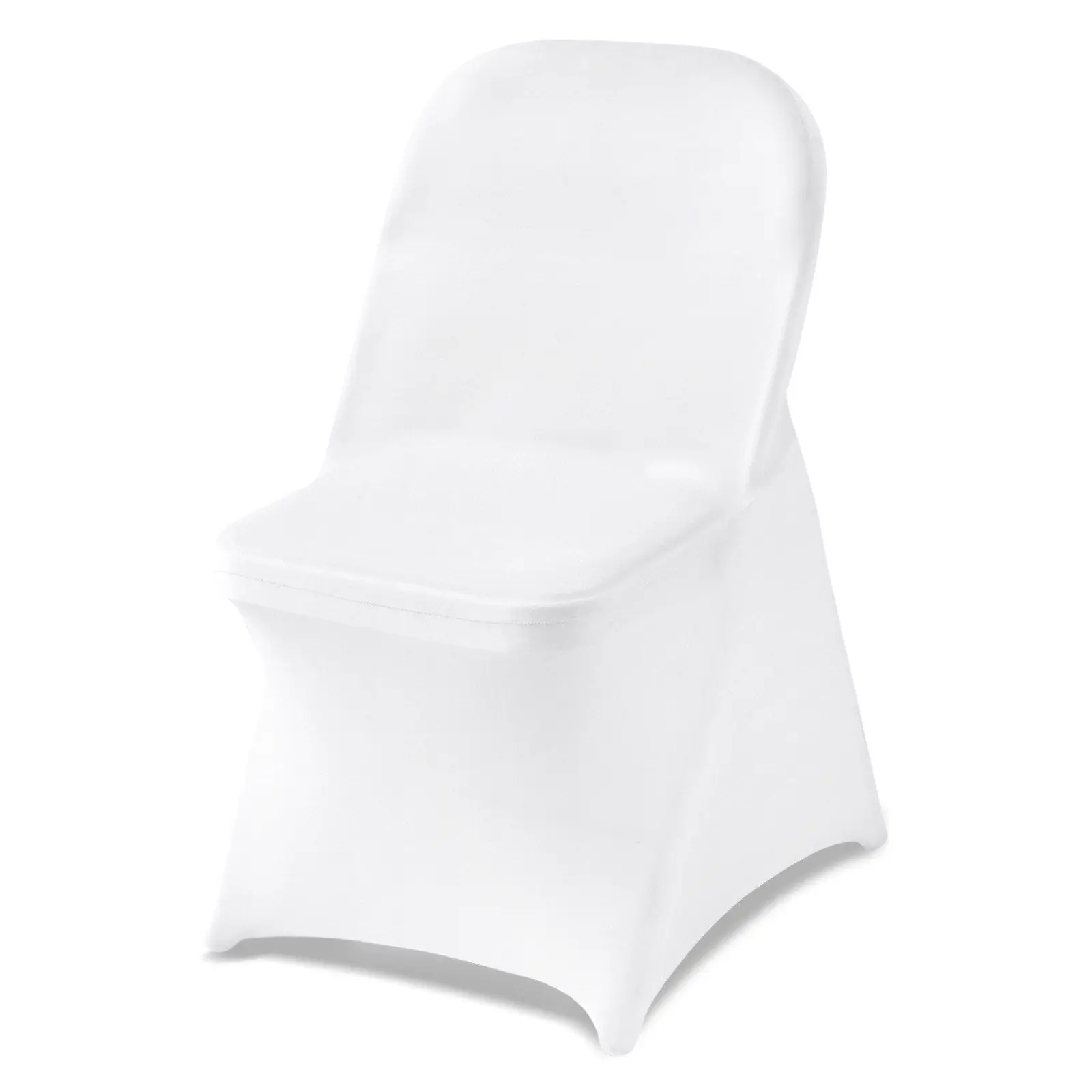 

150 Pcs White Chair Covers, Polyester Spandex Chair Cover, Stretch Slipcovers for Wedding Party Dining Banquet Flat-Front Chair