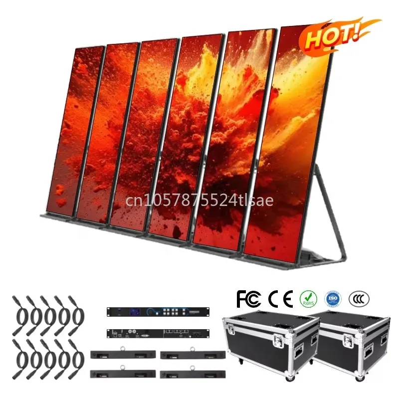 P2.5 LED Display Panel Floor Standing Vertical LED Signage for Poster Bracket for Advertising Signage and Poster Display