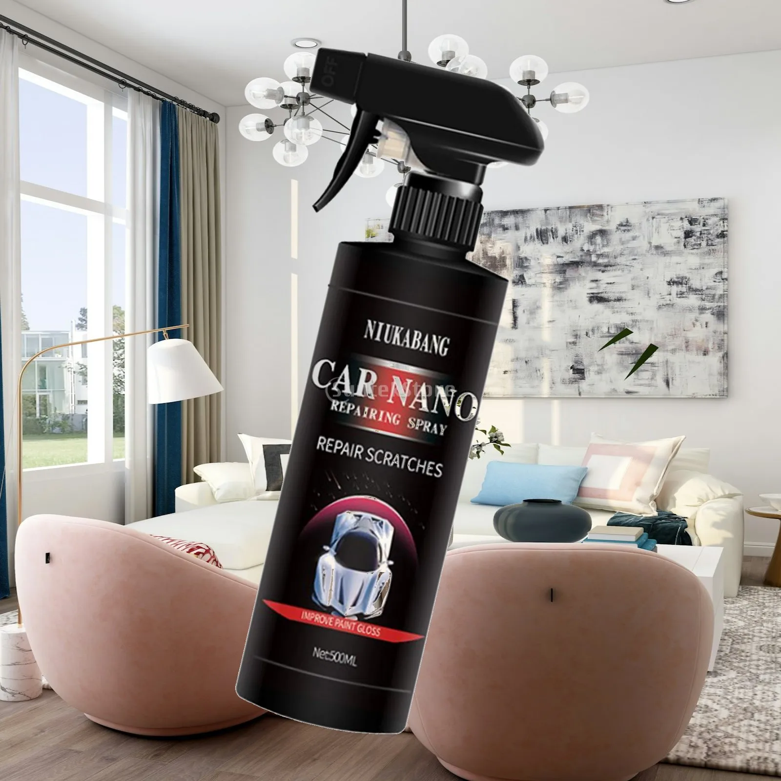 Car Nano Ceramic Coating Spray Enhances Shine of Top Coat Wax Shine Quick Fit for Ultimate Wax Substitute