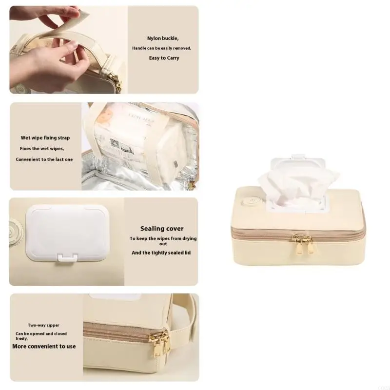 CORB Reisdoekjes Verwarming Box Case Temperatuur instelbaar voor gevoelige babyhuid