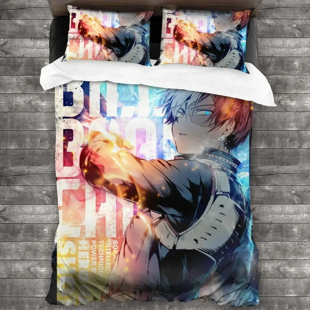 

New Fashion Print Anime My Hero Academia Bedding Set Single Twin Full Queen King Size Bed Set Adult Kid Bedroom Duvet cover Sets