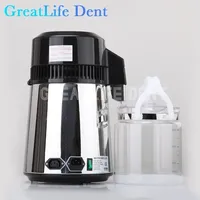 GreatLife Dent Pure Water Distiller 4L Dental Distilled Water Machine Filter Stainless Steel Electric Distillation Purifie