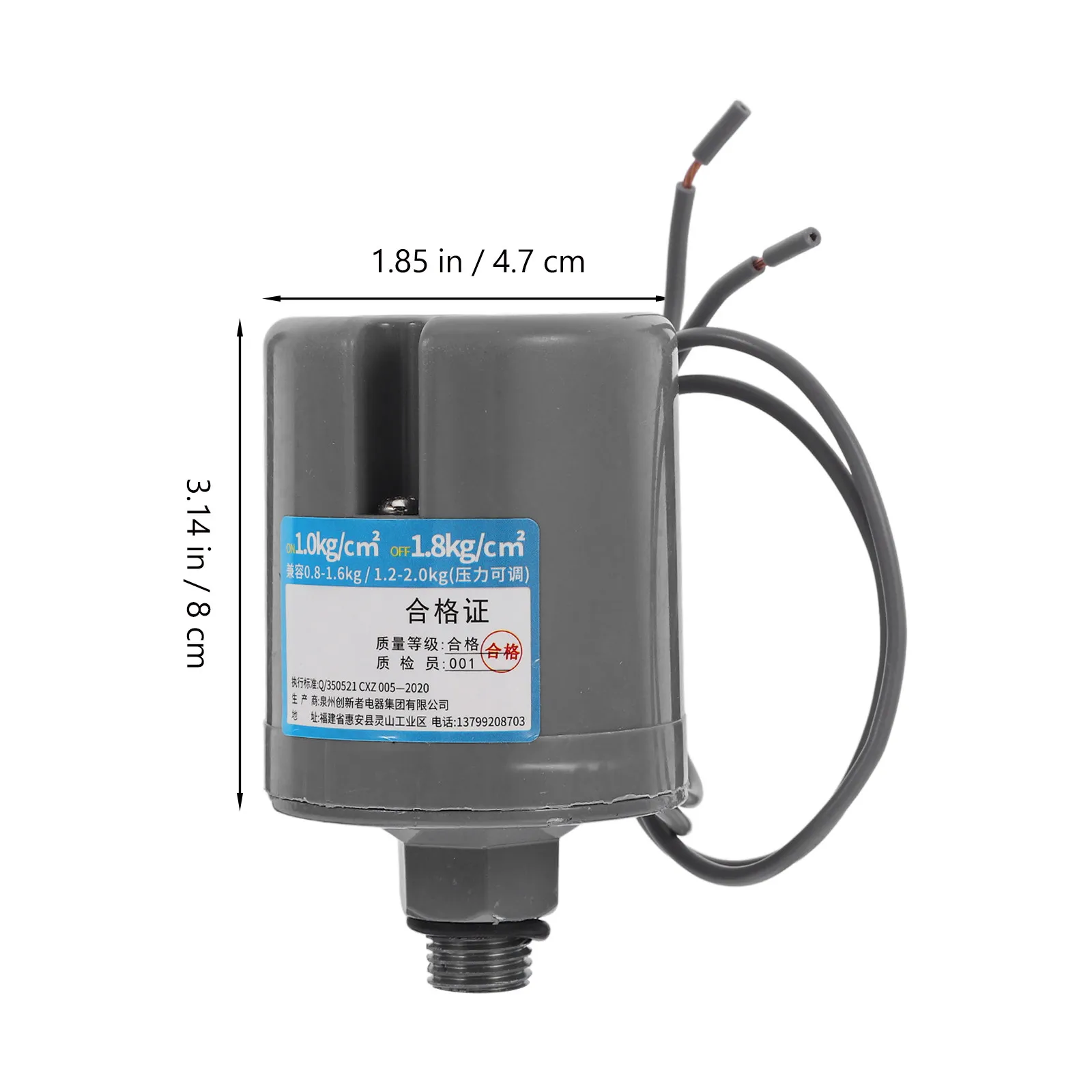 Adjustable Mechanical Pressure Switch for Automatic Water Pressure Boosting Compatible with Well Pumps Irrigation Systems Pump