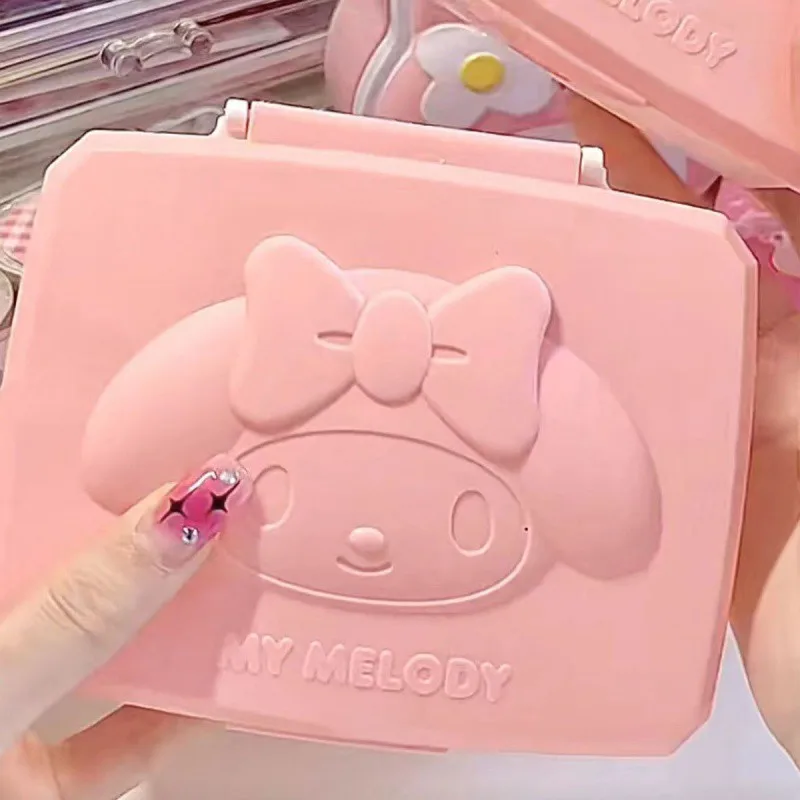 

2024 Kawaii My Melodys Storage Box Girls Cosmetics Jewelry Storage Box Cute Cartoon Hellokittys Multi-purpose Dust Storage Box