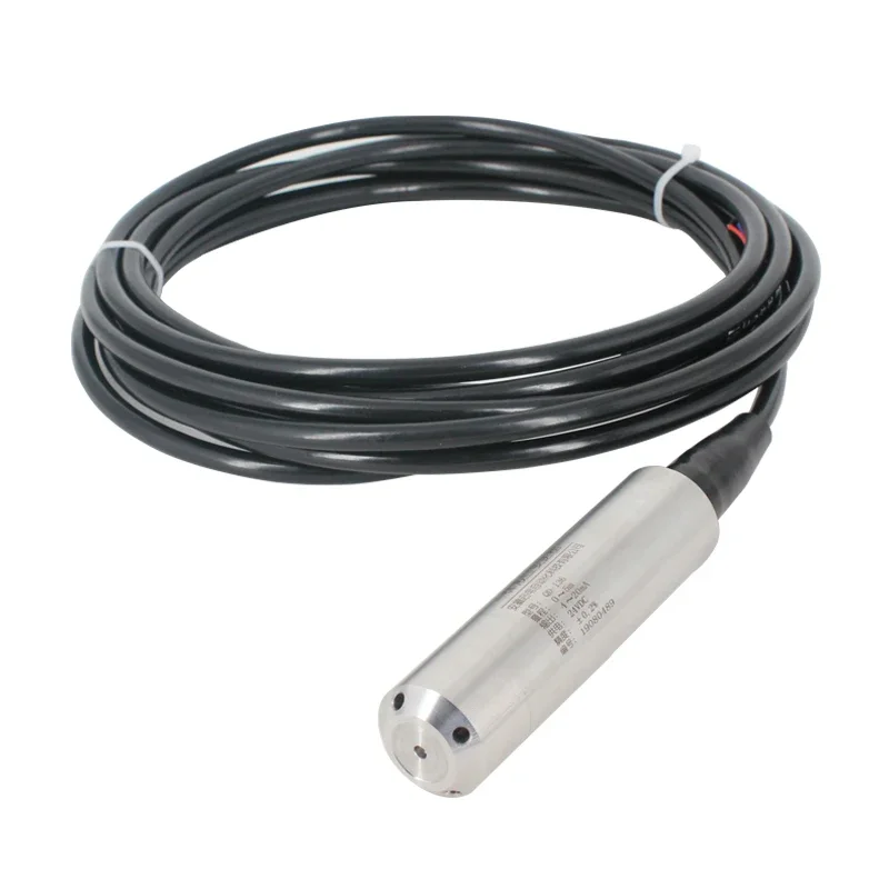 Submersible level Sensor Transmitter 0-5m range 4-20ma 0-5V 0-10V 1-5V with DC24V IP68 SS304 Shell Protection Probe