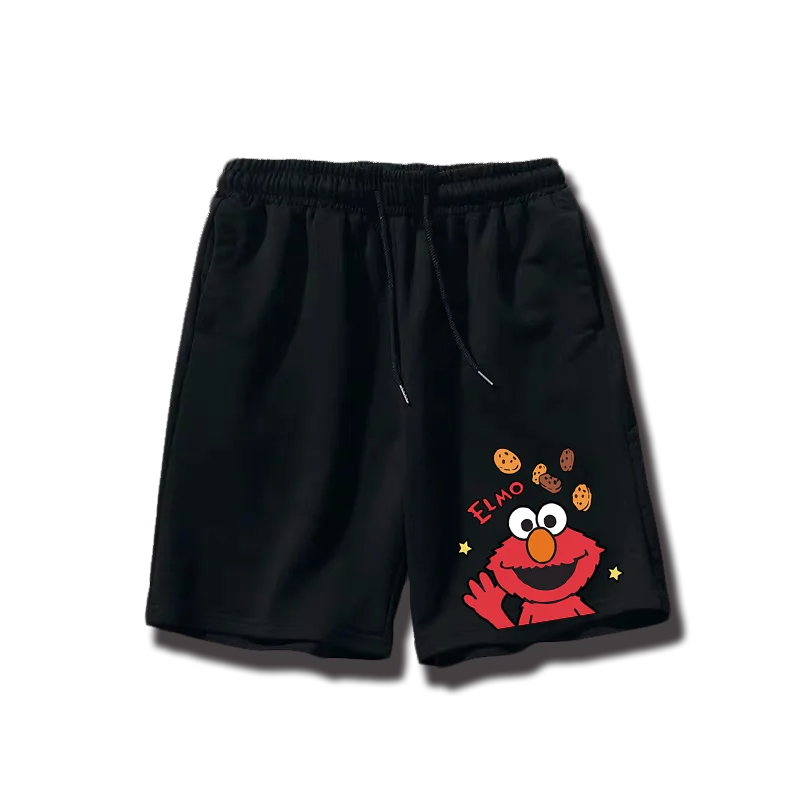 European and American Trendy Brand Sesame Street Fashion Boys Girls Five-point Pants Loose Casual Children's Shorts Beach Pants