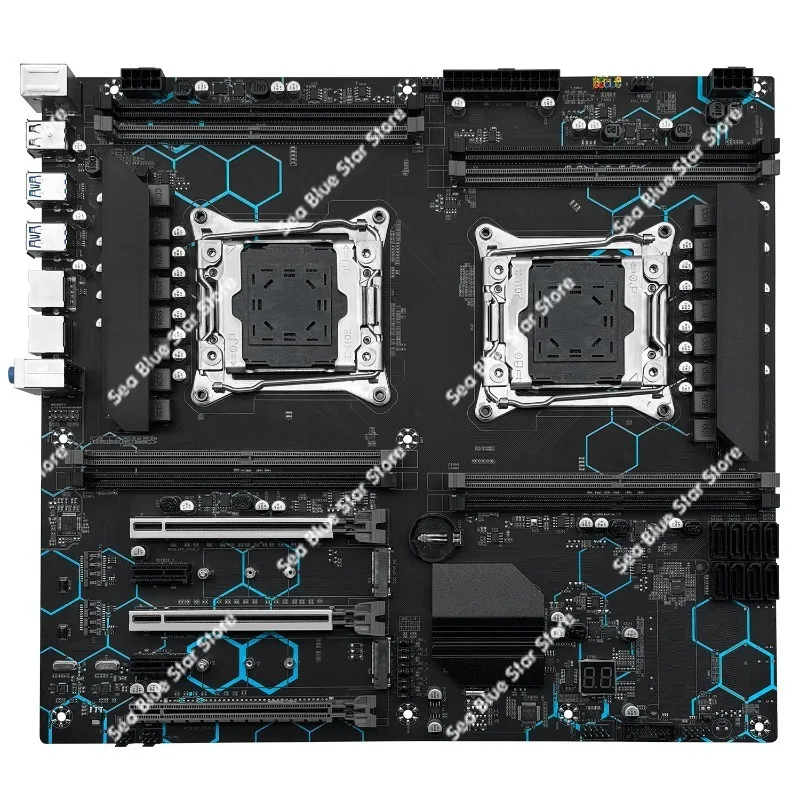 New computer main board X99-MD8 Dual-way motherboard DDR4 PCIE X16 * 2 EATX