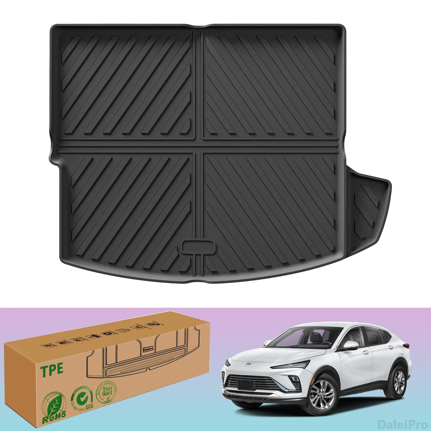 For Buick Envista 2024 2025 Car Rear Trunk Mats Cargo Liner All Weather Waterproof Trunk Cover Car Accessories Carpet 3D Mats