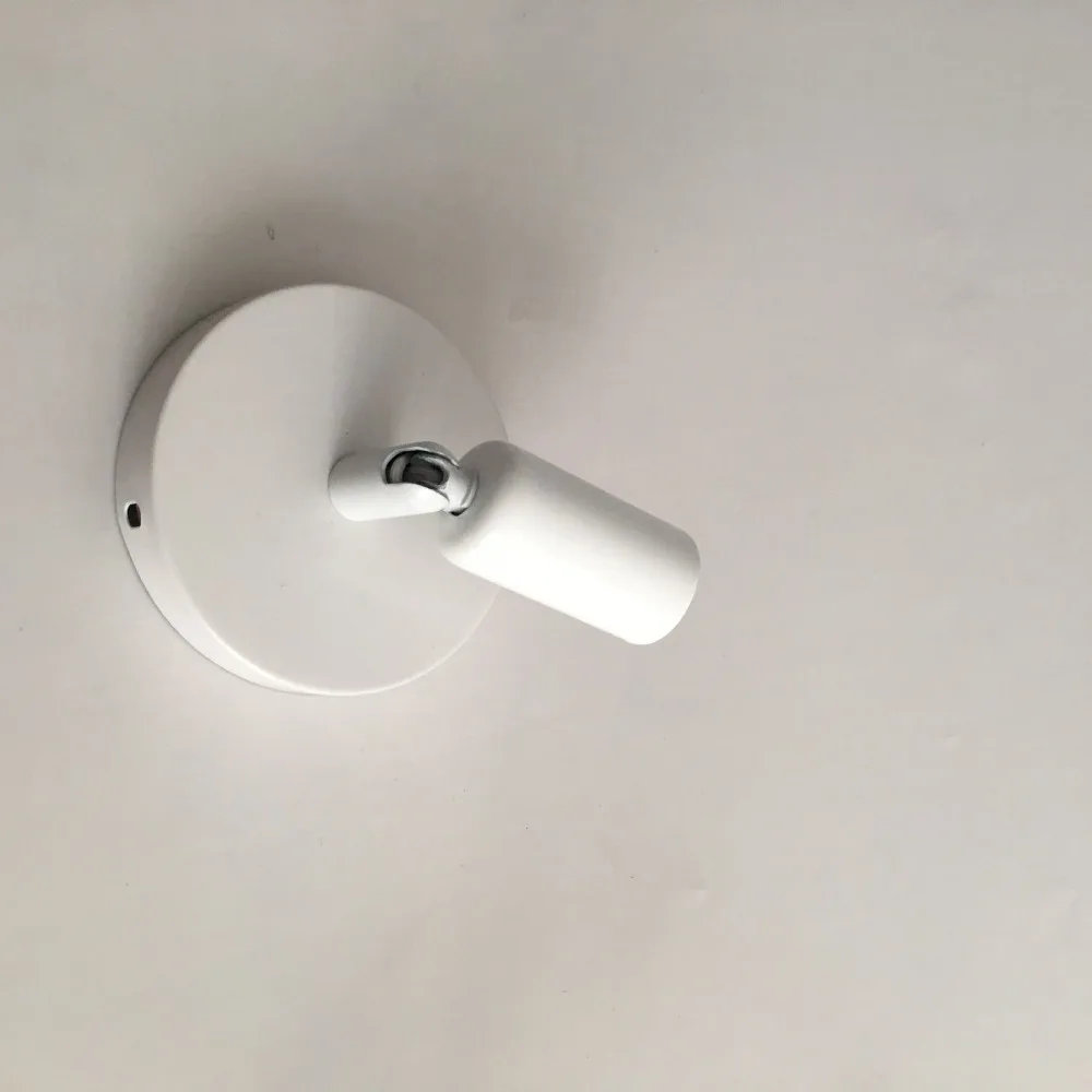 Vintage E27 Wall Lamp Base E27/E14 White Black Metal Light Base Adjusted Direction Chandelier Base For Bar Restaurant Home