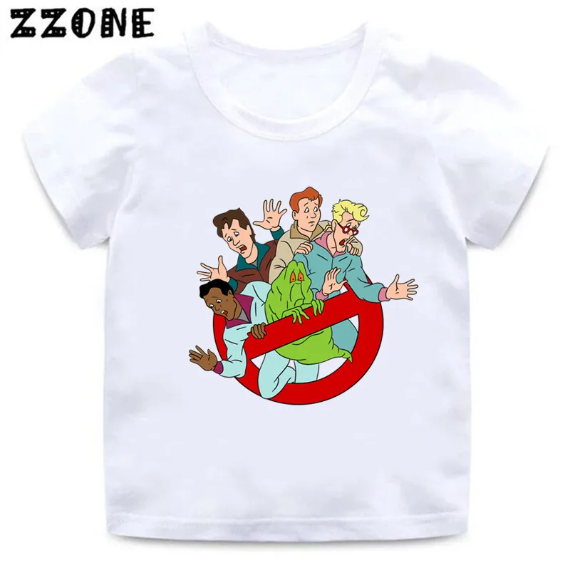 Hot Sale Summer Kids T-Shirts Old School Ghostbuster Stay Puft Cartoon Baby Girls Clothes Boys T shirt Children Tops,HKP5224