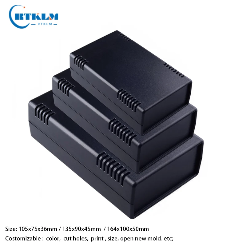 ABS junction box diy plastic enclosure Small desktop box black plastic housing electronic projects custom box