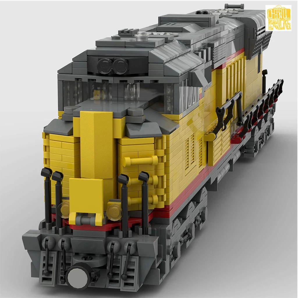 Moc tt061 70 trem locomotiva modelo com desenhos pdf blocos de construção tijolos crianças brinquedos educativos diy aniversário presentes natal