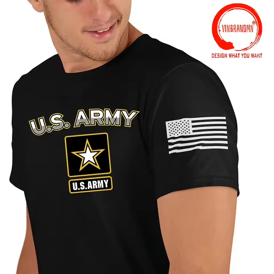 Vintage Classic Cotton Tops US Army Military T Shirt Men United States Army Fashion T-Shirt Trendy Casual Clothes Summer Tshirt