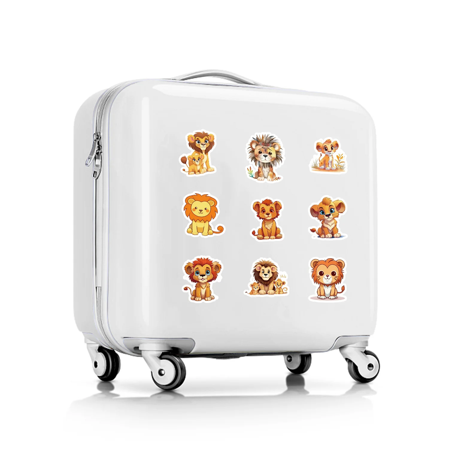 50pcs INS Little Lion Graffiti Luggage Decoration Sticker Waterproof Creative Notebook DIY Sticker