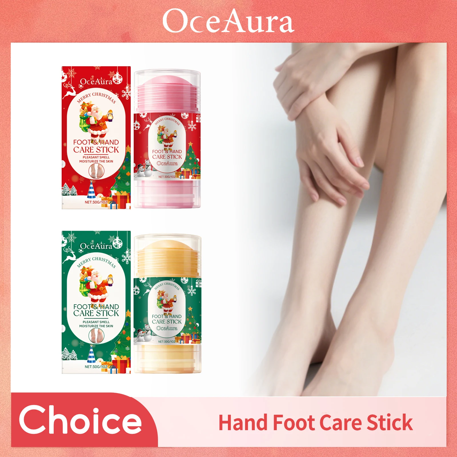 

Christmas Foot Hand Care Stick Exfoliating Deep Moisturizing Relieve Dry Rough Skin Callus Remover Cracked Heel Repair Stick