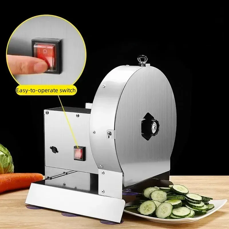 Electric slicer commercial fully automatic lemon potato multi-function artifact steel lotus root ginger vegetable cutter