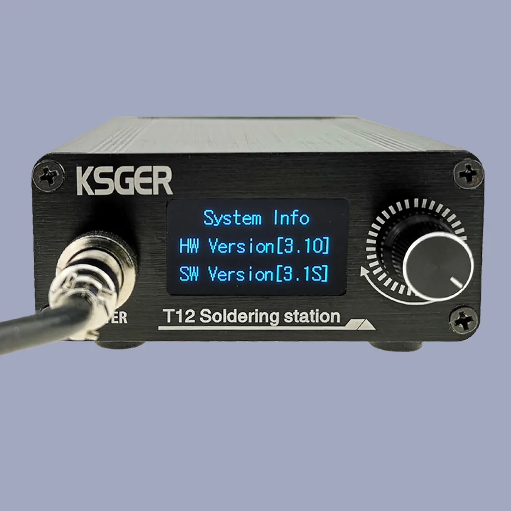 KSGER T12 V3.1S Soldering Iron Station OLED STM32 Welding Tools Electric Iron Tips Auto-sleep 70W 1.3 Inch Screen AC100-260V