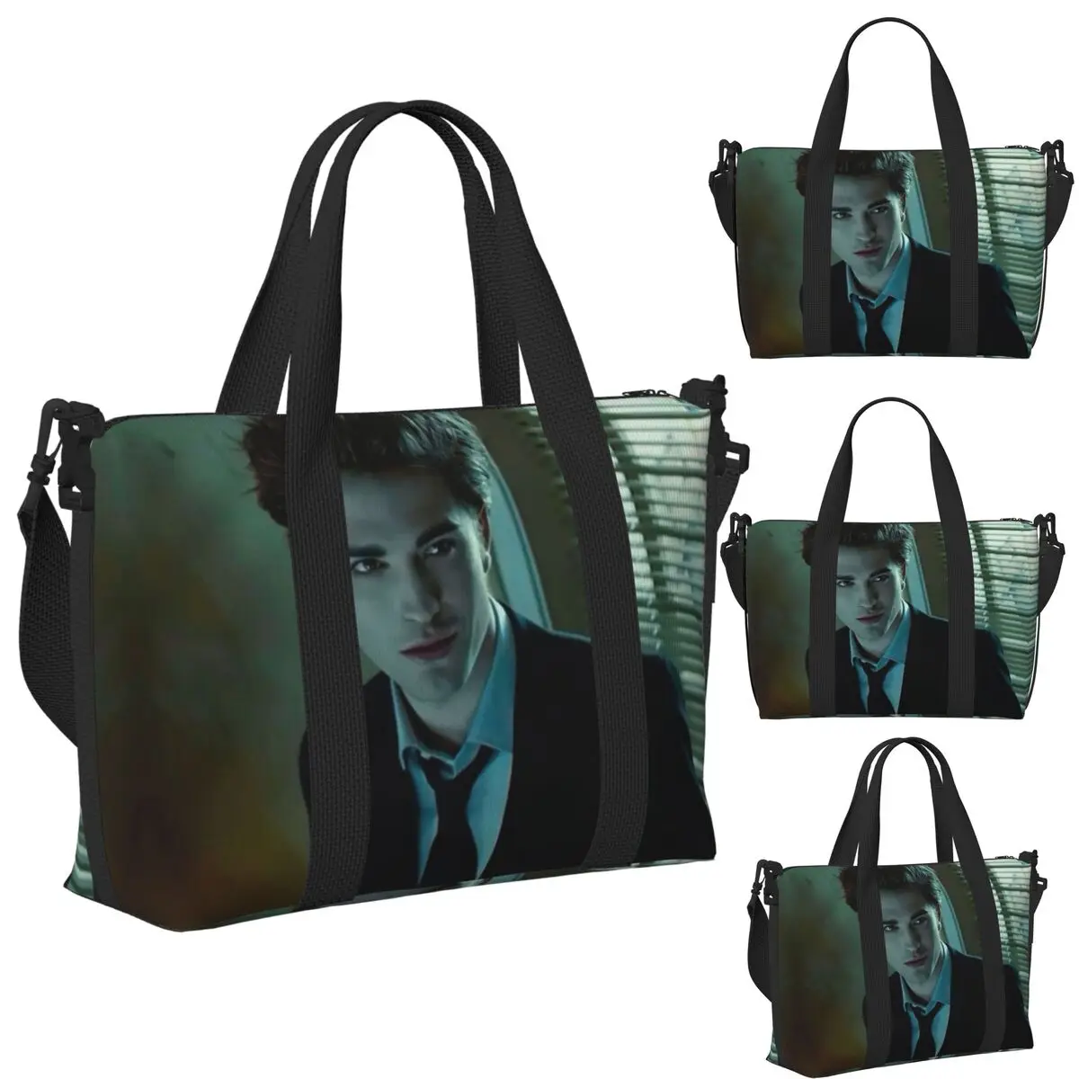 

Пляжная дорожная сумка The Twilight Saga Edward Cullen, большая вместительная сумка-тоут для тренажерного зала, йоги, женская дорожная сумка для покупок