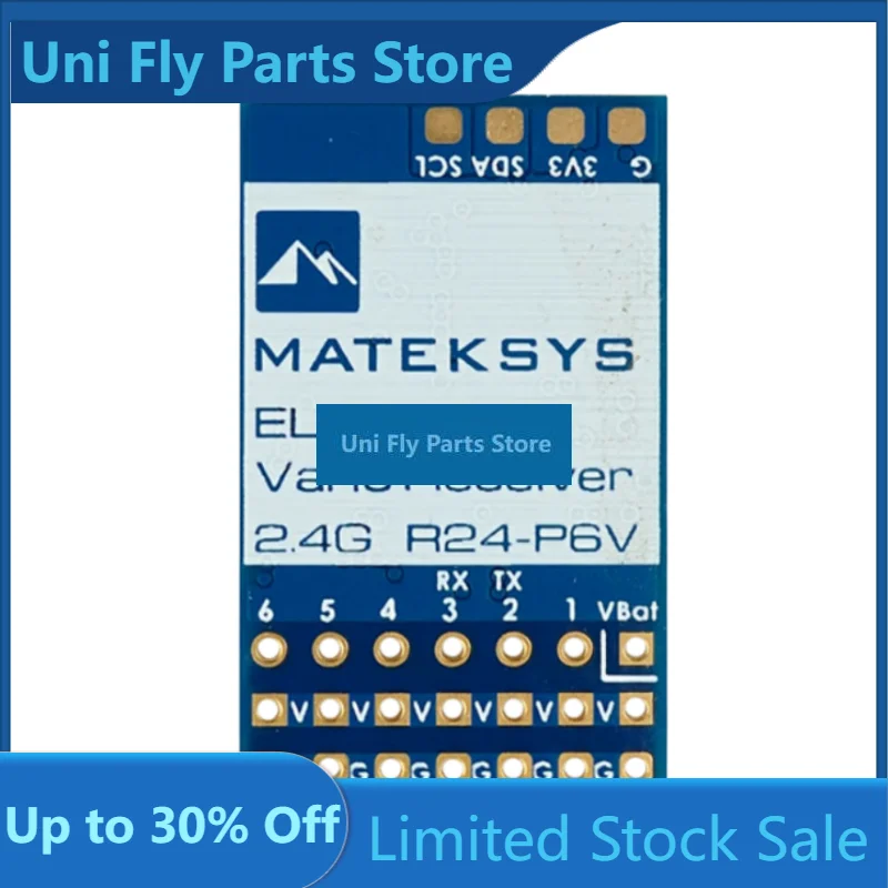MATEK Mateksys EXPRESSLRS 2.4GHZ PWM VARIO RECEIVER, R24-P6VUniFly