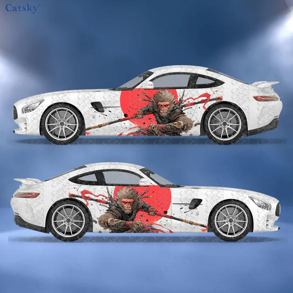 

2pcs Dark Monkey King sticker, suitable for cars and trucks, durable, fade-resistant, easy to install and remove - Enhance the b