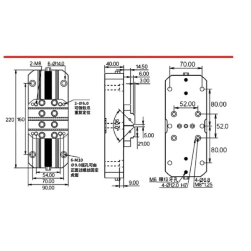 

For Self-centering Vice, Precision Four-axis Five-axis Self-centering Jig, Quick Centering Jig Five-axis Self-centering Vice