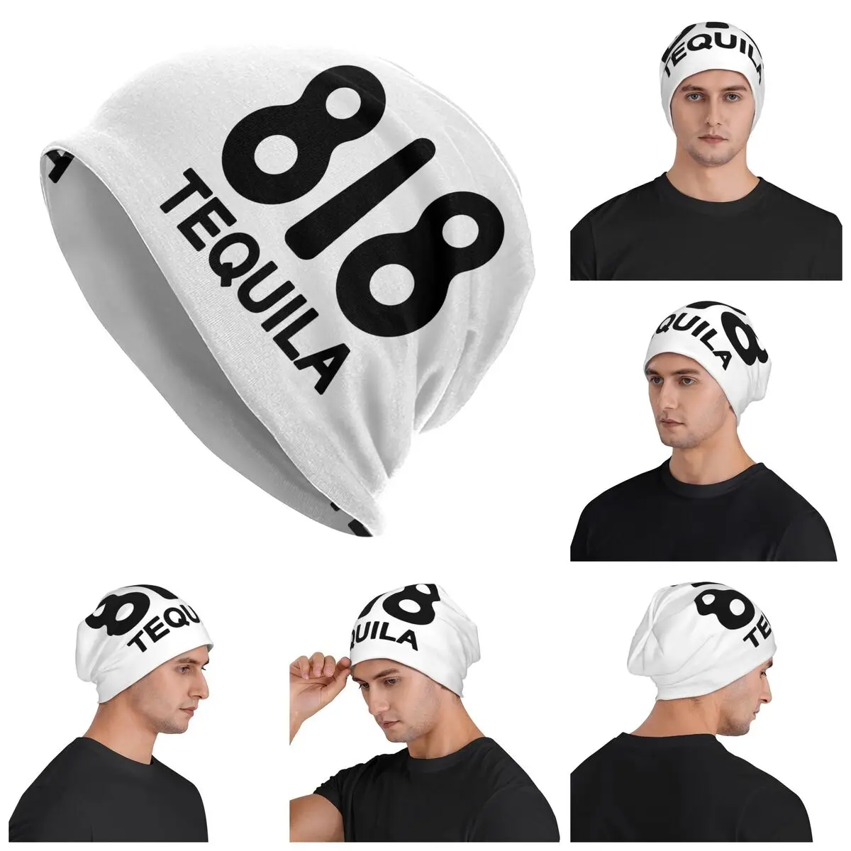

818 Merch 818 Теплая вязаная шапка с логотипом Tequila, модная шапка с капюшоном, осенне-зимние уличные шапки для мужчин, женщин и взрослых