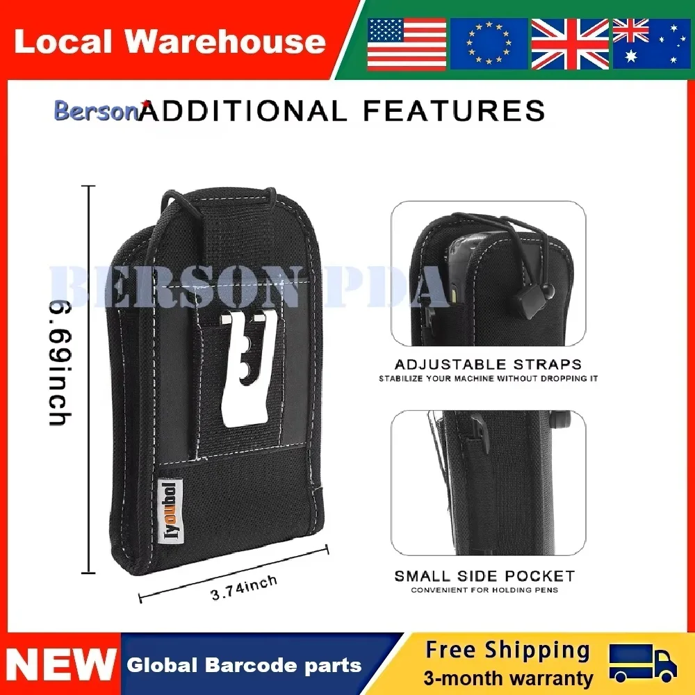 Nylon Scanner Holster with Belt Clip for Zebra Motorola TC75 TC70 TC72 TC77 Case