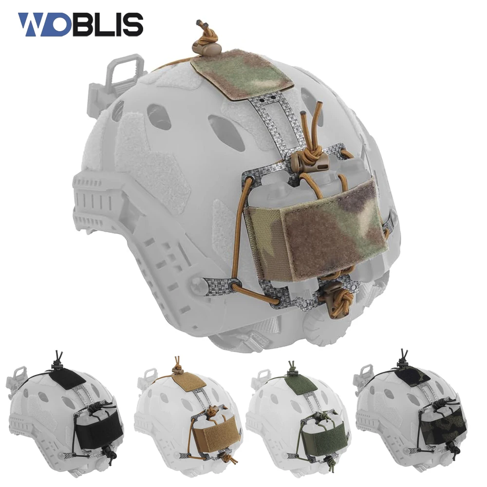 

Tactical Helmet NVG Battery Pouch T-Shaped Battery Storage Holder Pack with Hook and Loop Counterweight Bag Helmet Accessories