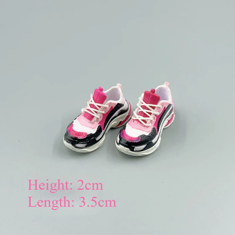 Calçados esportivos de 3,5 cm de comprimento para acessórios de vestir de boneca Blythe 1/6